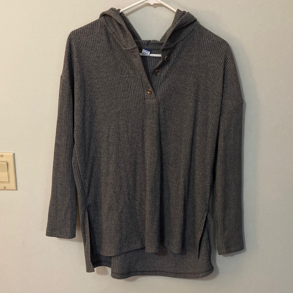Old Navy Ribbed Hooded Pullover Sweater